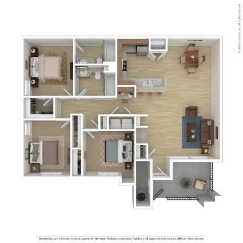 Culbertson - 3 bed 2 bath - 1312 sqft