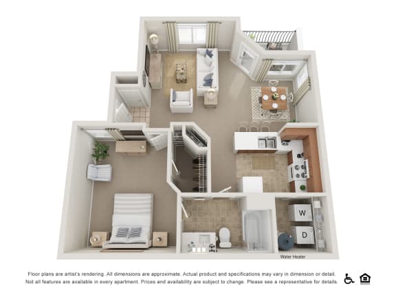 One bedroom, one bath classic