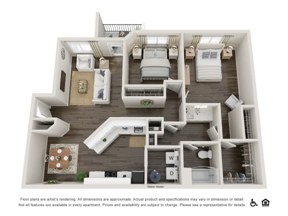 2 bedroom, 1 bath renovated