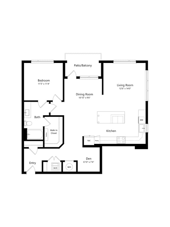 A black and white image of a floor plan for a house.