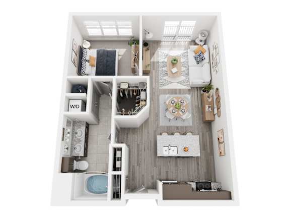 Floorplan B, at The landing at Vinnin Square, Swampscott, MA