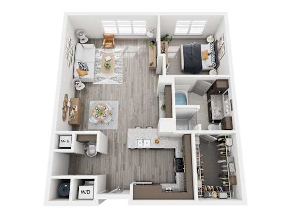 Floorplan F, at The landing at Vinnin Square, MA, 01907