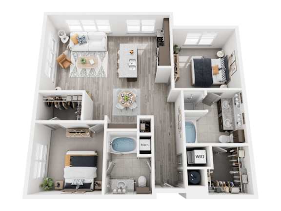 Floorplan H, at The landing at Vinnin Square, 330 Paradise Road