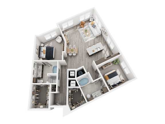 Floorplan K, at The landing at Vinnin Square, Swampscott, 01907