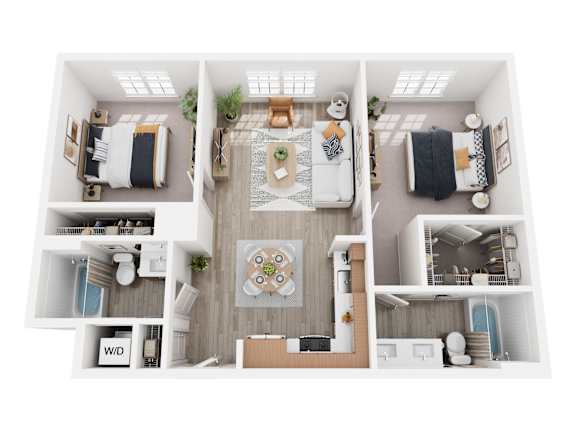 a 2400 sq ft floor plan with a bedroom and living room