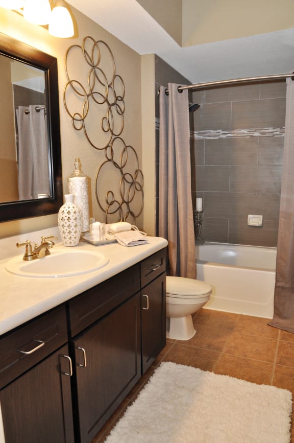a bathroom with a sink and a toilet and a shower