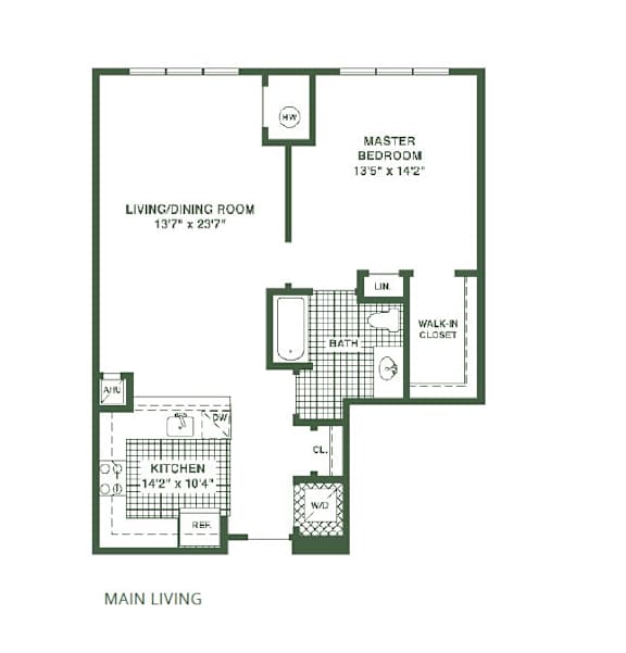 A black and white image of a floor plan for a Magnolia home.
