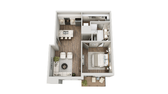 Floor Plan  B Floorplan at Alamira Apartments, Columbus, OH