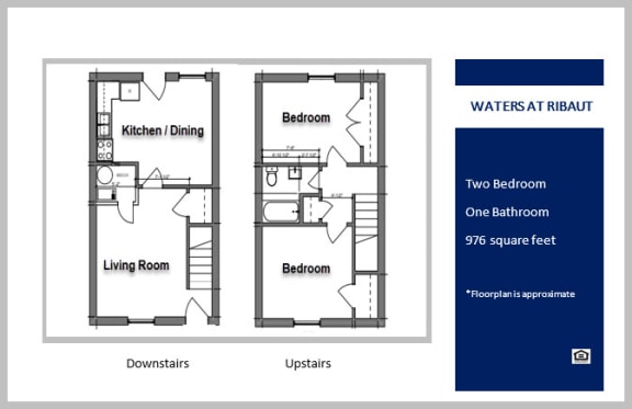 Waters at Ribaut Two Bedroom Townhome