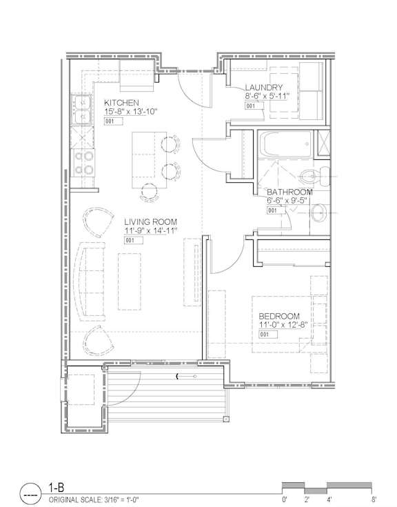 1 Bed 1 bath