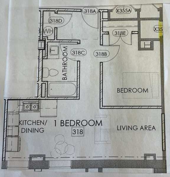 a drawing of a floor plan of a house
