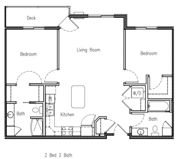 a floor plan of a house with bedrooms and a living room