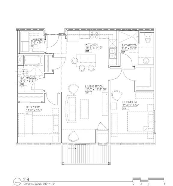 2 Bed 2 Bath