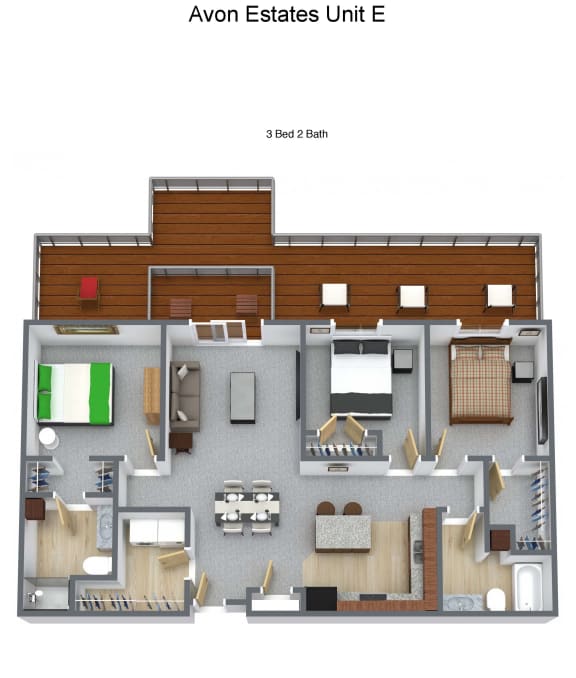 3 bd 2 Bath 1179