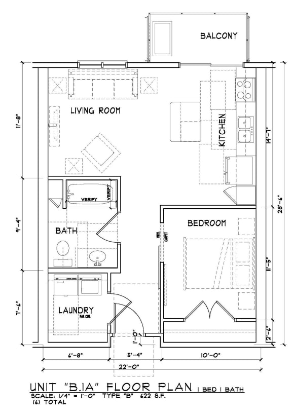 1 Bedroom 1 Bath