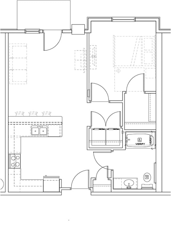 a floor plan of a small house