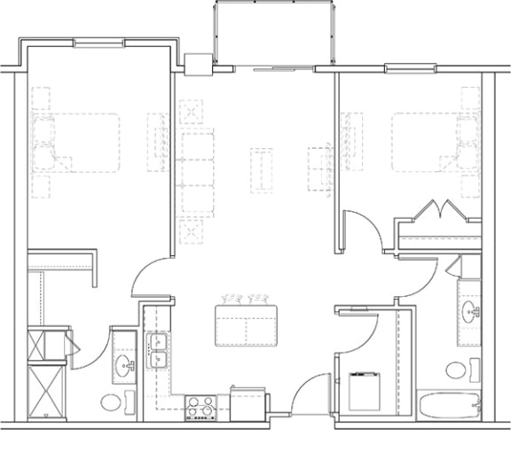 a black and white floor plan of a house