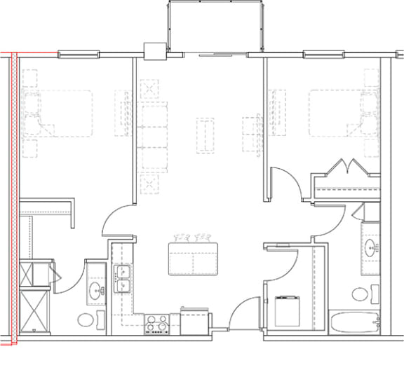 a black and white floor plan of a house