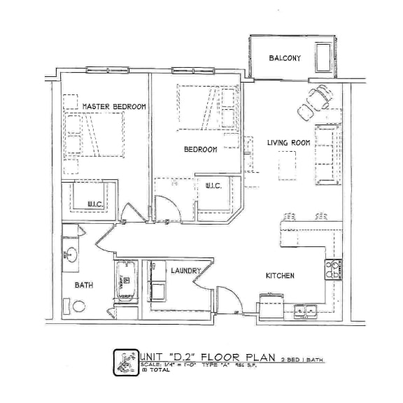 2 Bed 1 Bath
