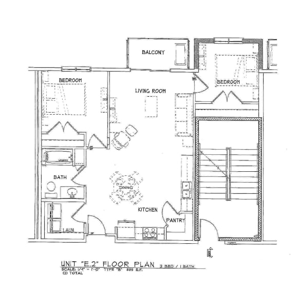 2 Bedroom 1 Bath