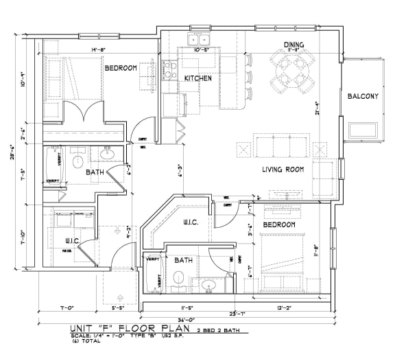 2 Bed 2 Bath