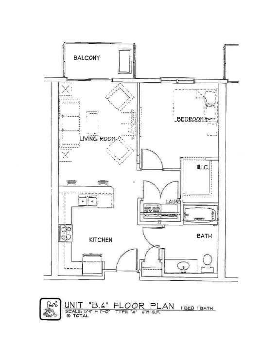 1 Bed 1 bath