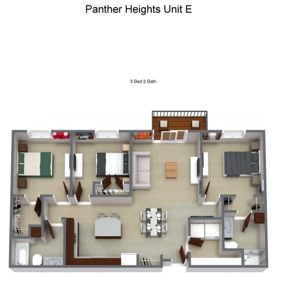 3 bedroom 2 bath
