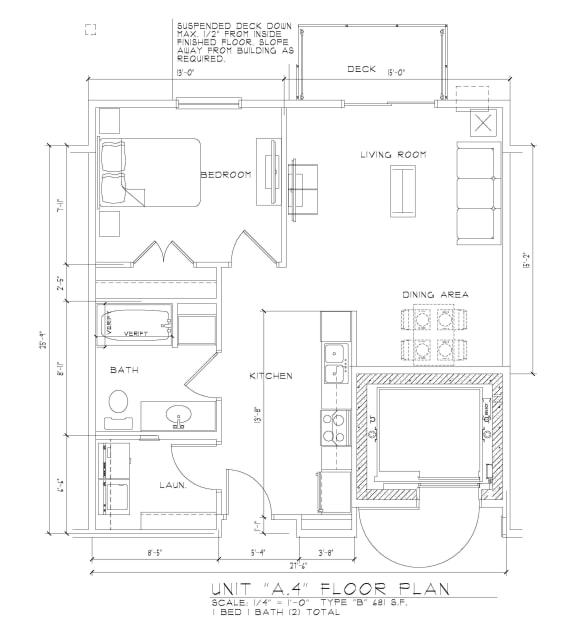 1 bedroom 1 bathroom 681 sq ft