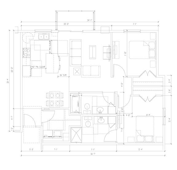 2 Bed 2 Bath