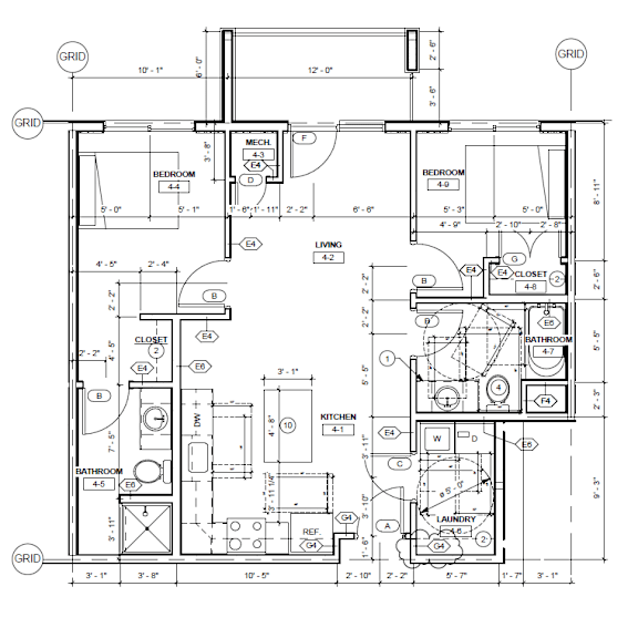 A detailed floor plan of a house with labeled rooms and measurements.