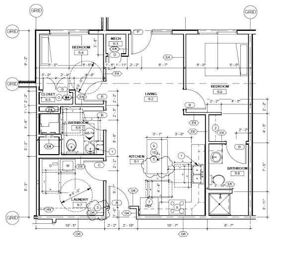 A detailed architectural floor plan of a house with labeled rooms and measurements.