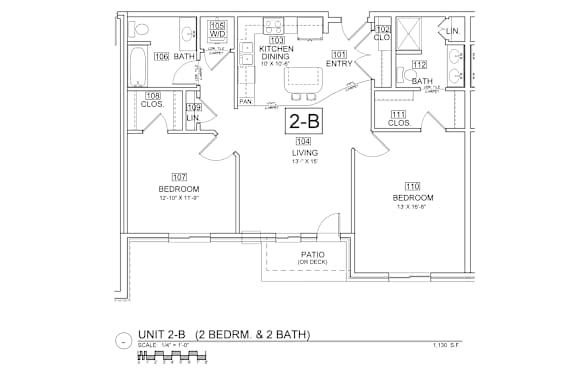 the floor plan of the second level of the house