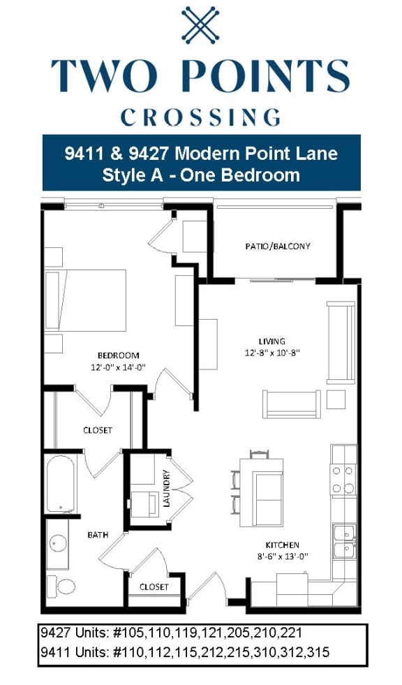 9411-9427 Unit Type A at Two Points Crossing, Madison, WI