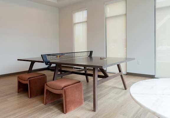 Pool table in clubhouse at Alta Apartments, Pewaukee, 53186
