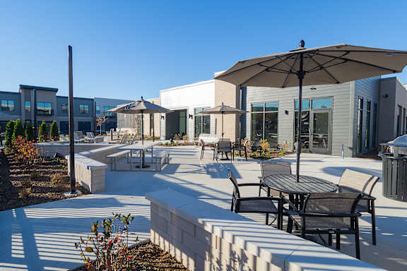 Patio at Alta Apartments, Pewaukee, 53186