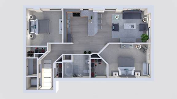 Broadway 2 bed 1 bath apartment at Grand Wisconsin, Wisconsin , 53203