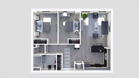 Madison 2Bed 1Bath at Grand Wisconsin, Wisconsin , 53203