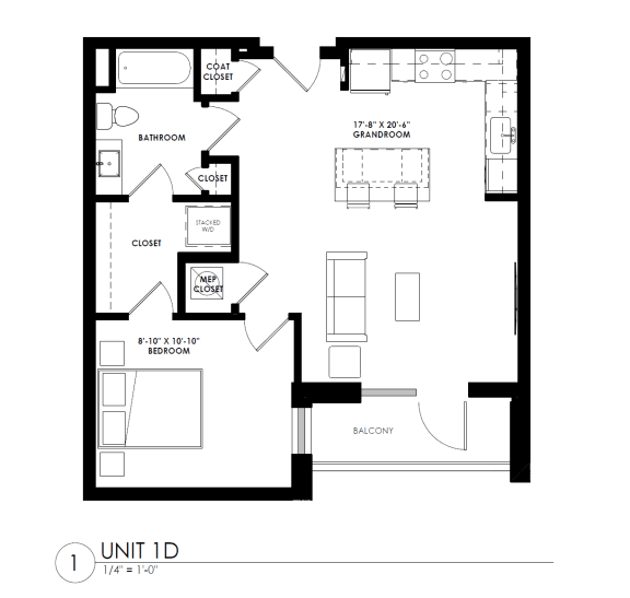 a floor plan of a house with an open floor plan