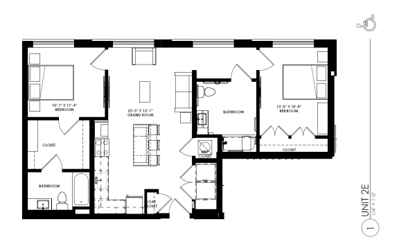 a floor plan of a home with a bedroom and a living room