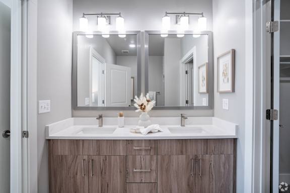 Vanity Lights at The Delaney at East Park Apartments, Kennesaw, 30144