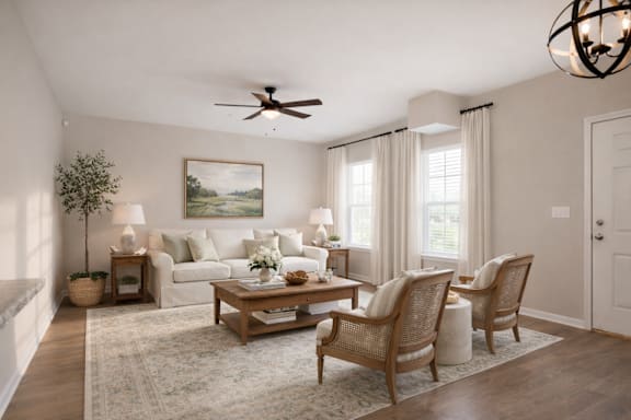 Living Room with chairs at Club Villas Apartments, Kathleen, 31047
