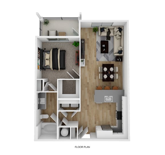 1 bed 1 bath at The Hendry Apartments, Fort Myers, Florida