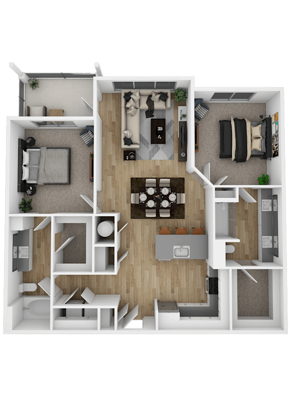 2 bed 2 bath at The Hendry Apartments, Fort Myers, 33905