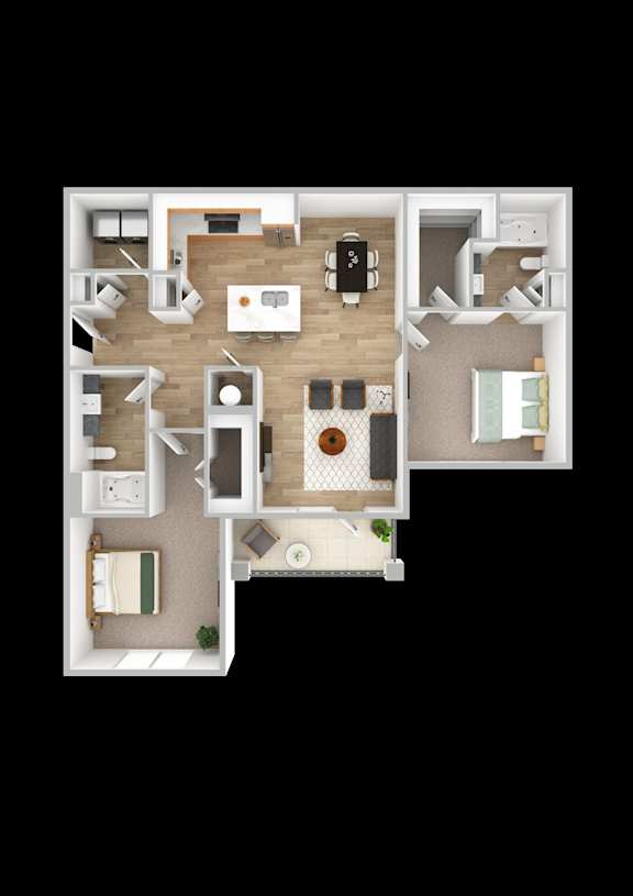 the floor plan 05 royalty free 3d model preview no. 1
