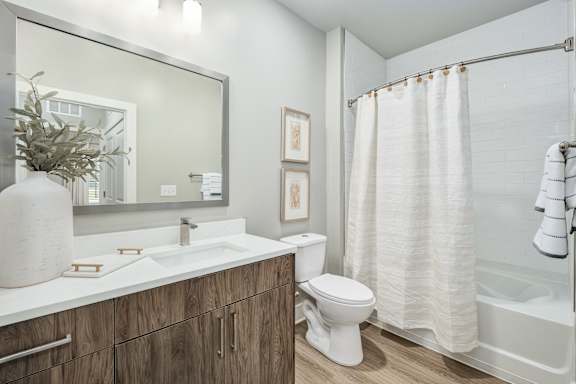 Bathroom With Bathtub at The Ashton at East Park Apartments, Kennesaw, 30144