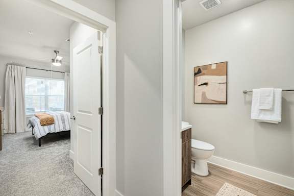 Bedroom With Bathroom at The Ashton at East Park Apartments, Georgia, 30144