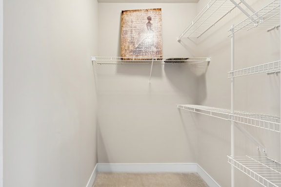 Closet with shelf at Hidden Creek, Maryland, 20877