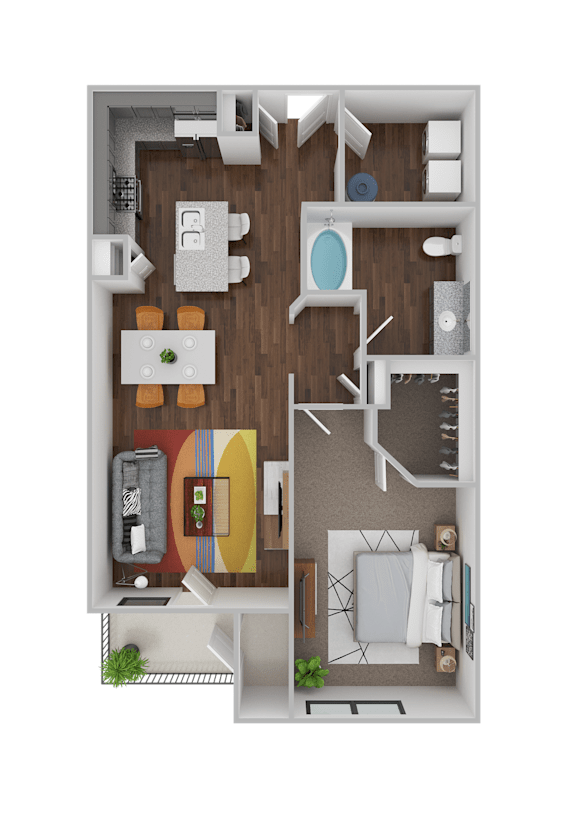 The Myrtle floorplan at The Parker Myrtle Beach, Myrtle Beach, South Carolina