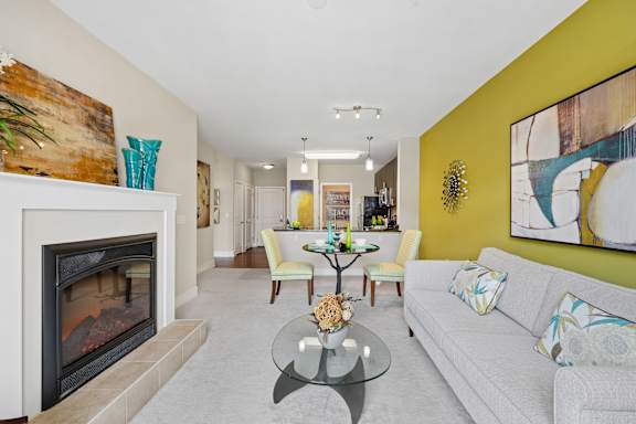 Beautiful Living Room at Hidden Creek, Gaithersburg, MD, 20877