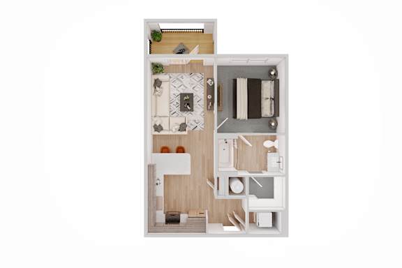 1 bed 1 bath 1 bed 1 bath at The Delaney at East Park Apartments, Kennesaw
